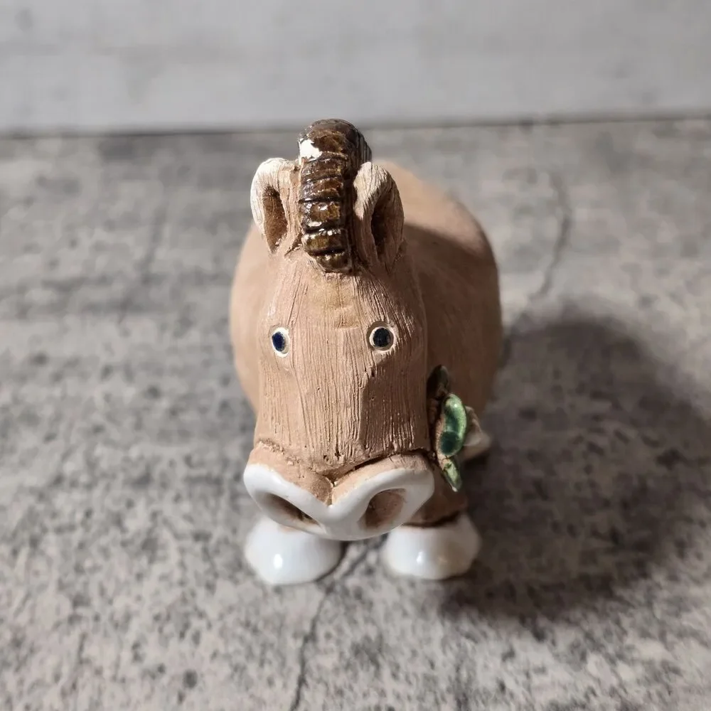 VTG Phallic Artesania Rinconada Horse Flower in Mouth Donkey Mule Retired Kitsch